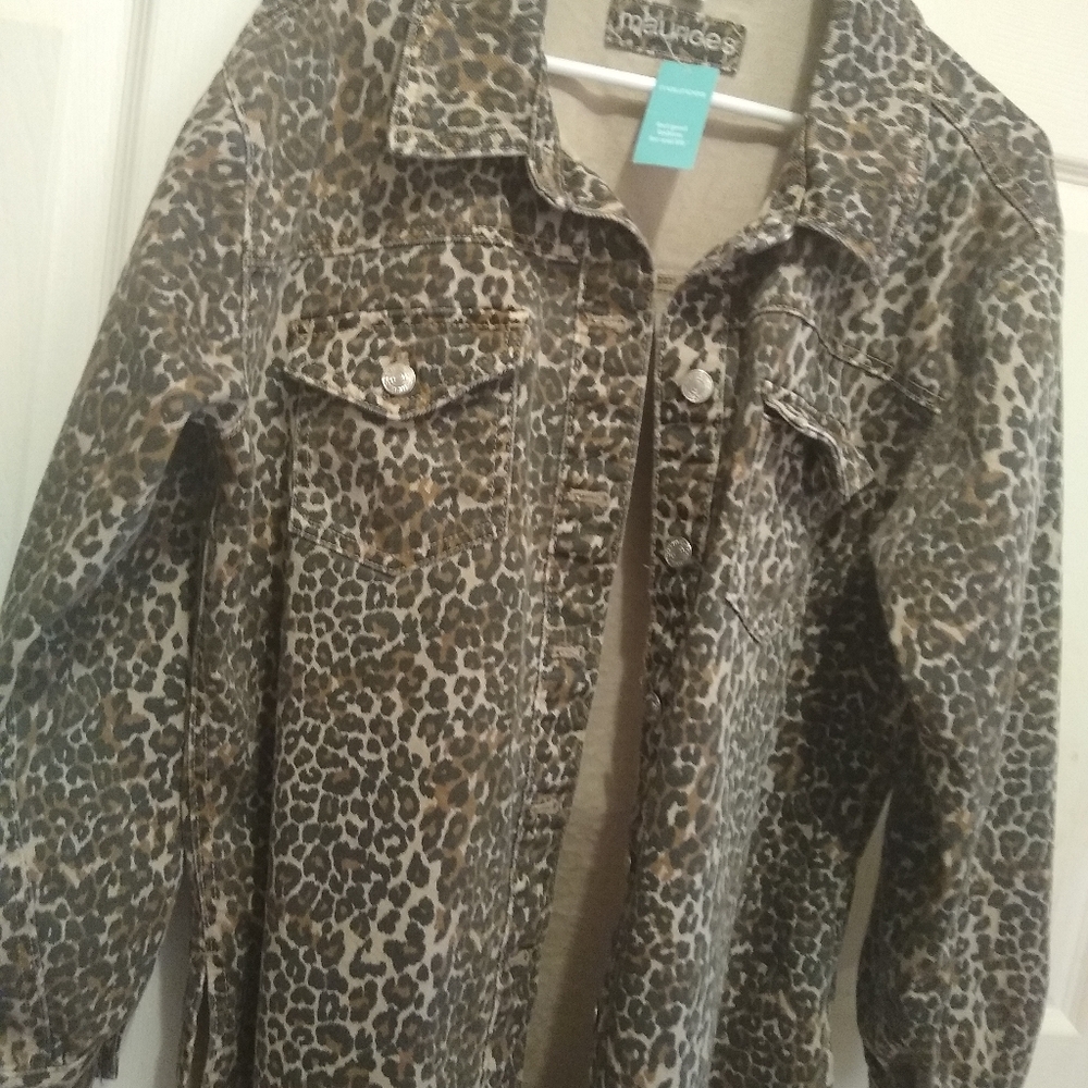 Women's Shirt Leopard Print Jacket